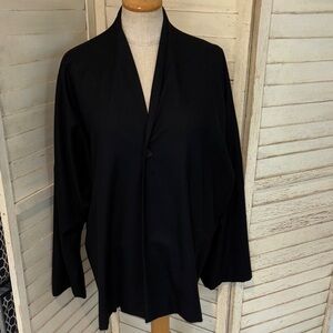 Gorgeous Eskandar black wool-blend jacket size large